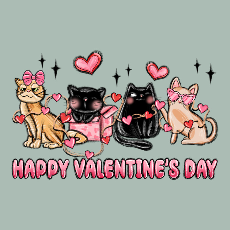 Happy Valentines Day Cats Classic Tee by MaliasSmallBusiness | Teevron