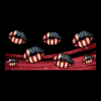 American Flag Lips 16oz Libbey Cup Ladies Tee | Teevron