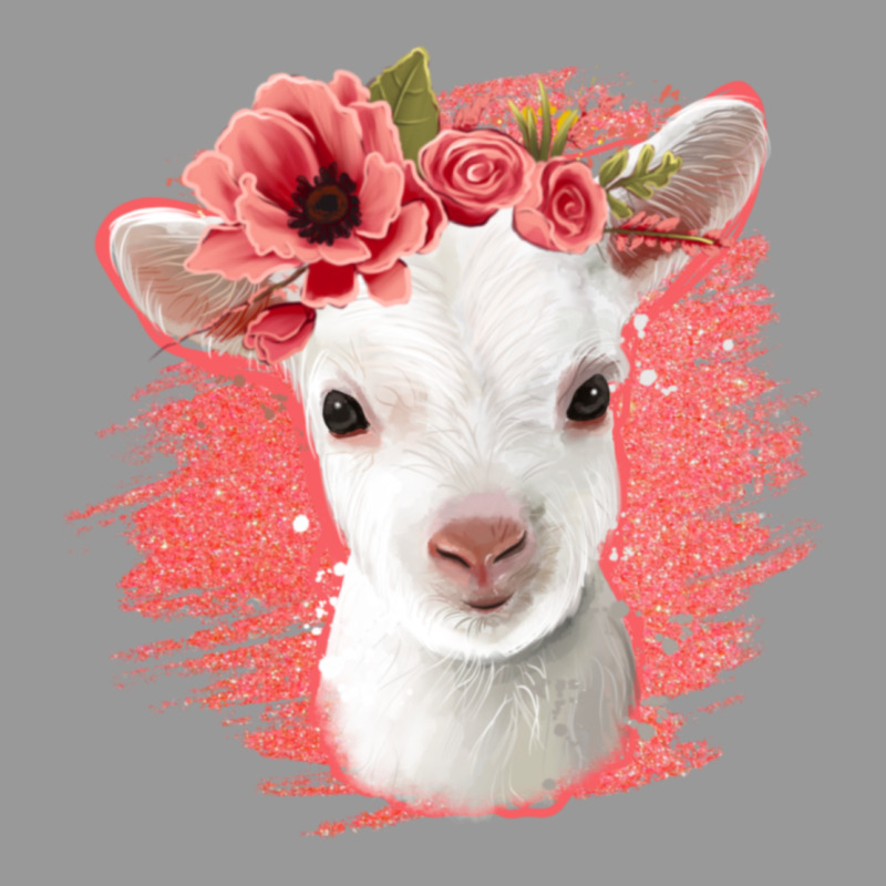 Floral Baby Goat Vintage Hoodie by Jasminsmagicworld | Teevron