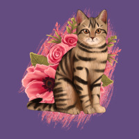 Floral Cat Vintage Hoodie | Teevron