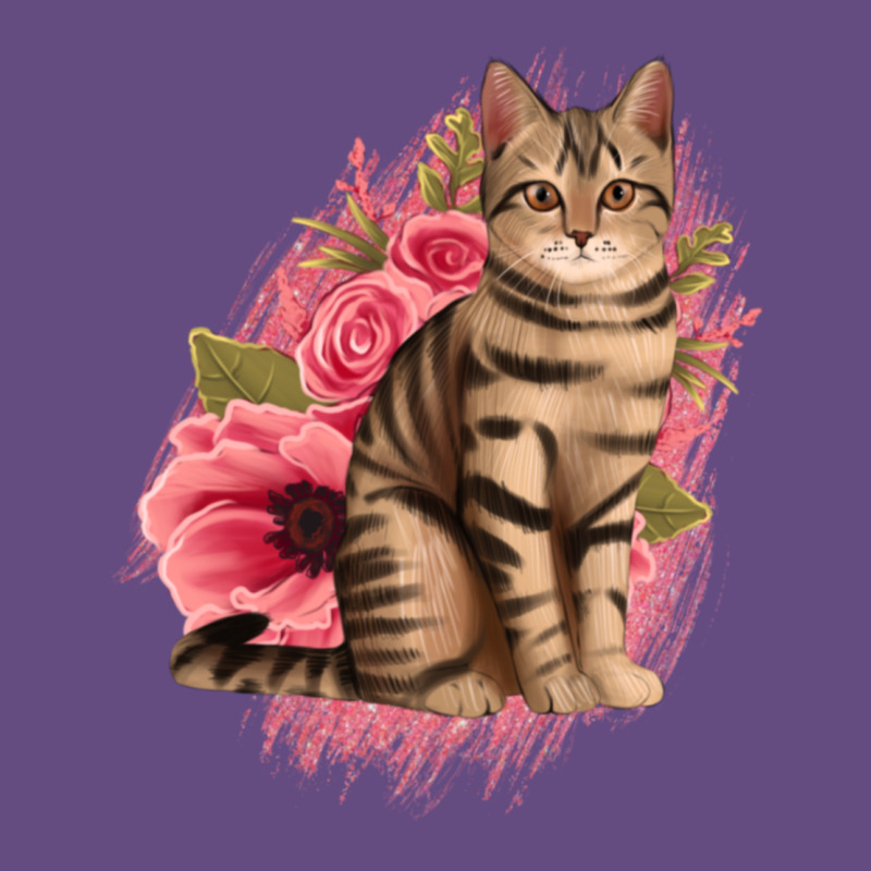 Floral Cat Vintage Hoodie by Jasminsmagicworld | Teevron