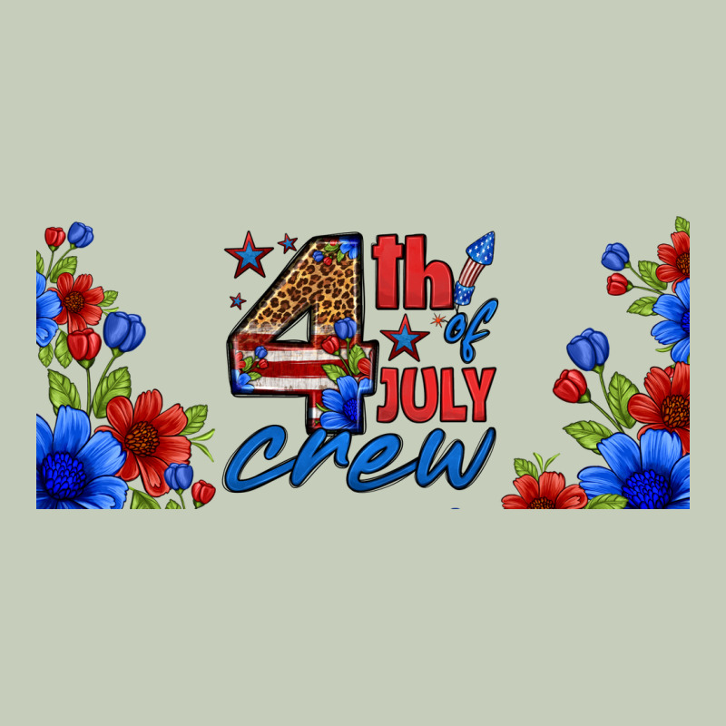 Floral 4th Of July Crew 16oz Libbey Cup Ladies Tee by HRA Design Shop | Teevron