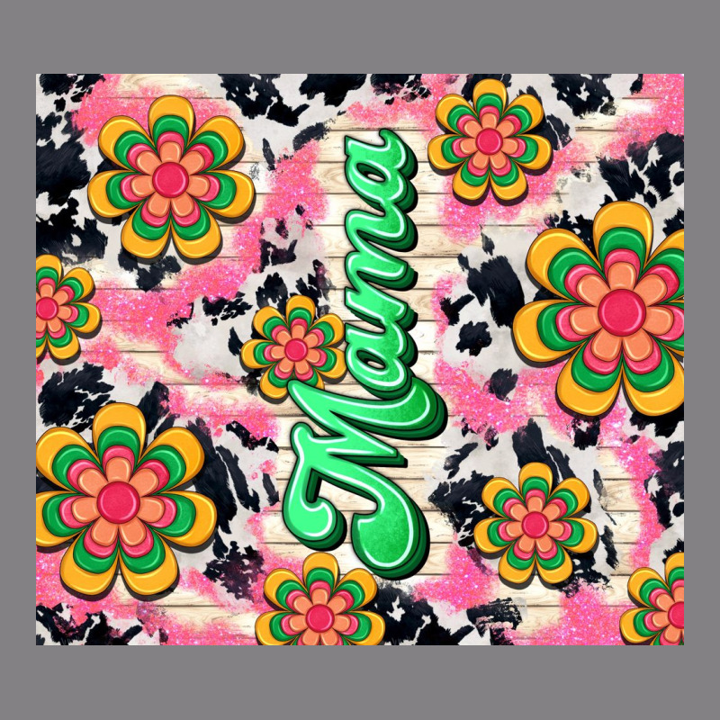 Mama With Hippie Daisies Heavyweight Hoodie by TumblerDesignByShophia | Teevron