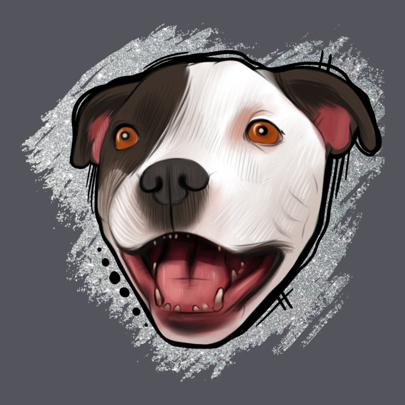 Pittbull Gray Glitter Vintage Hoodie by Jasminsmagicworld | Teevron