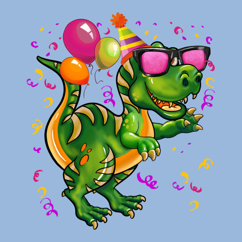 Birthday T Rex Pink Premium Hoodie by CowGirlArtShop | Teevron