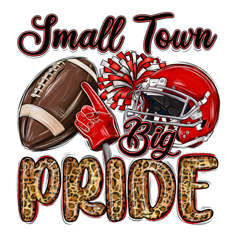Small Town Big Pride Red Long Sleeve Tee by MaliasSmallBusiness | Teevron