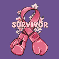Survivor Breast Cancer With Boxing Gloves Vintage Tee | Teevron