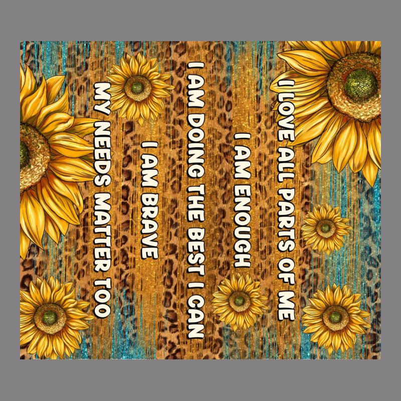 Self Reminders With Sunflowers Heavyweight Hoodie by TumblerDesignByShophia | Teevron
