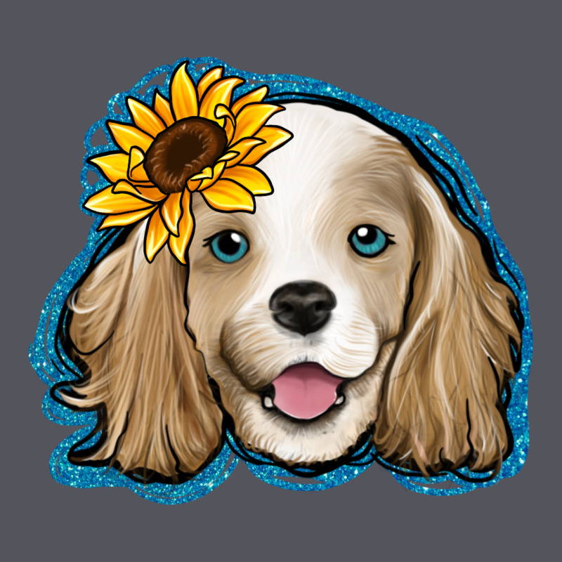 Cocker Spaniel Sunflower Vintage Hoodie by Jasminsmagicworld | Teevron
