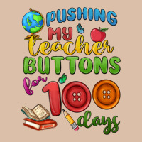 Pushing My Teacher Buttons For 100 Days Urban Heavy Tee | Teevron