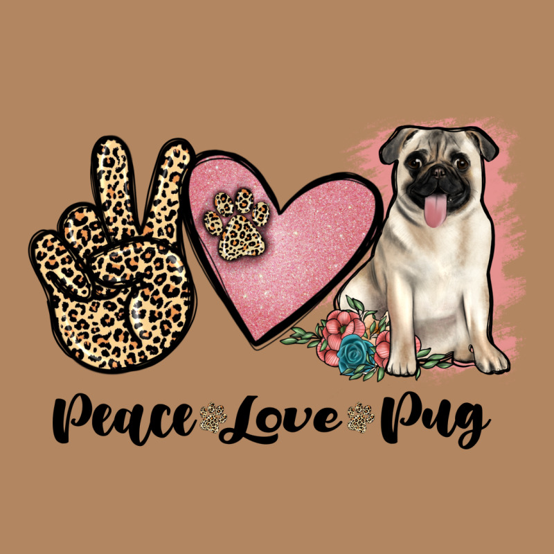 Peace Love Pug Long Sleeve Tee by JahusDesignShop | Teevron