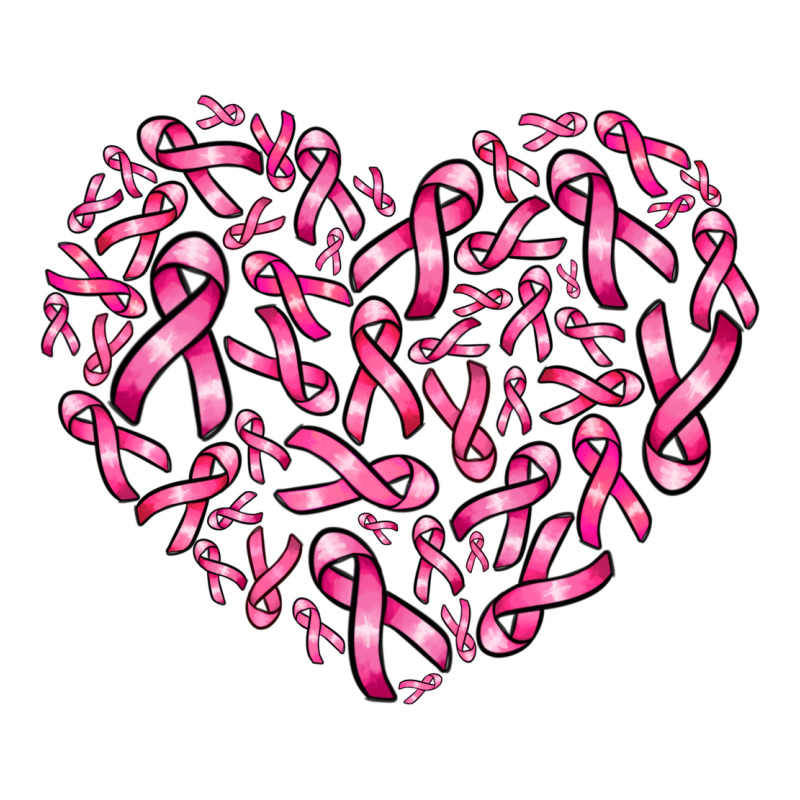 Breast Cancer Ribbon Heart Premium Tee by AdoDesignShop | Teevron