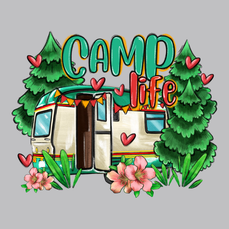 Camp Life Long Sleeve Tee by MaliasSmallBusiness | Teevron