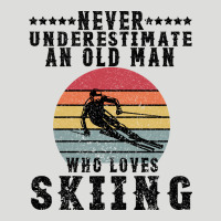 Never Underestimate An Old Man Who Loves Skiing Zipper Hoodie | Teevron