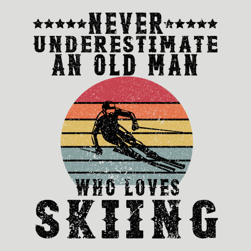 Never Underestimate An Old Man Who Loves Skiing Zipper Hoodie by Bettercallsaul | Teevron