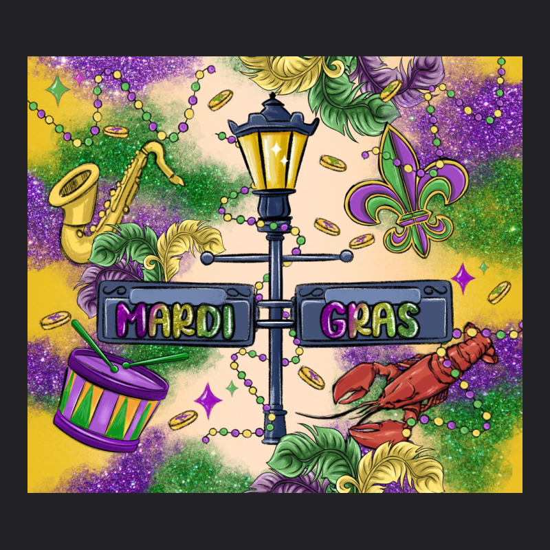 Mardi Gras Street Lights Vintage Tee by MaliasSmallBusiness | Teevron