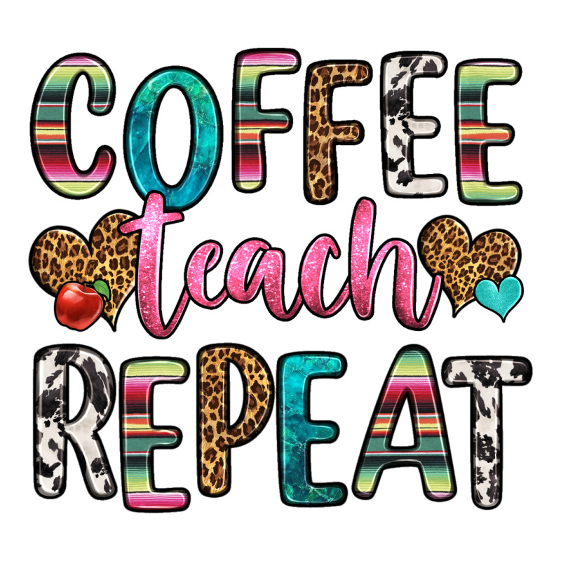 Coffee Teach Repeat Ladies Tee by HRA Design Shop | Teevron