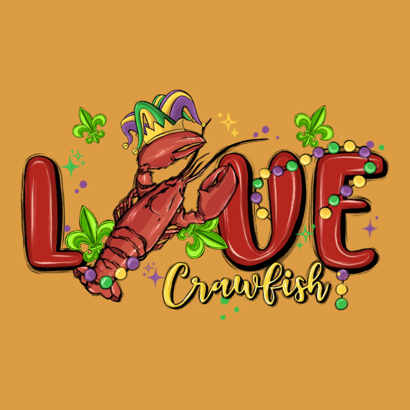 Mardi Gras Love Crawfish Urban Heavy Tee by MaliasSmallBusiness | Teevron