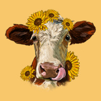 Hereford Cattle Sunflowers Heifer Vintage Hoodie | Teevron