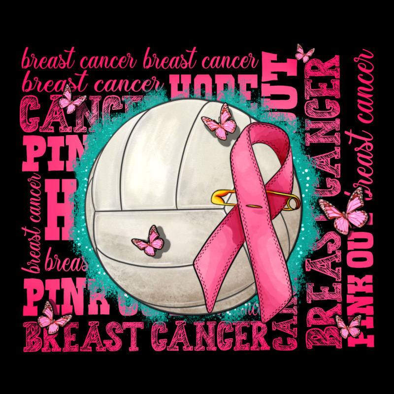 Pink Out Breast Cancer Volleyballs Premium Tee by AdoDesignShop | Teevron