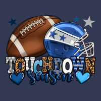Touchdown Season American Football Blue Team Color Heavyweight Hoodie | Teevron