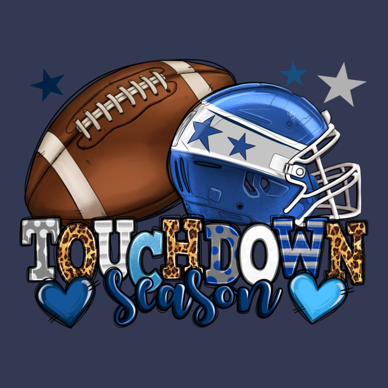 Touchdown Season American Football Blue Team Color Heavyweight Hoodie by HowdyJamesFarm | Teevron