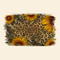 Camouflage Leopard Sunflower Background Vintage Hoodie | Teevron