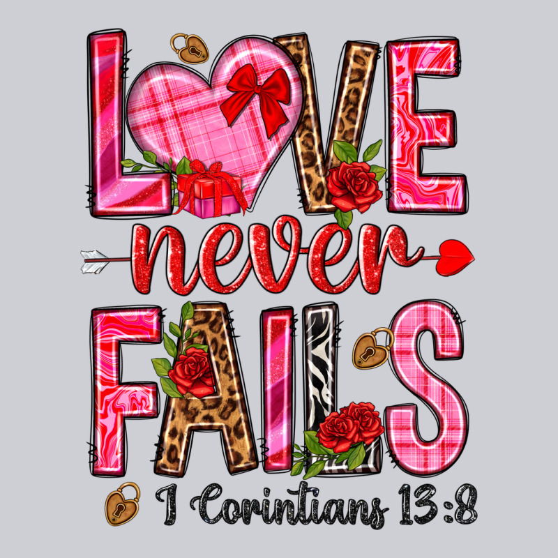 Love Never Fails I Corintians 13 8 Heavyweight Sweatshirt by NancyCooperArtShop | Teevron