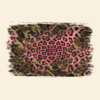 Camouflage Pink Leopard Background Vintage Hoodie | Teevron