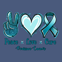 Peace Love Cure Ovarian Cancer Vintage Hoodie | Teevron