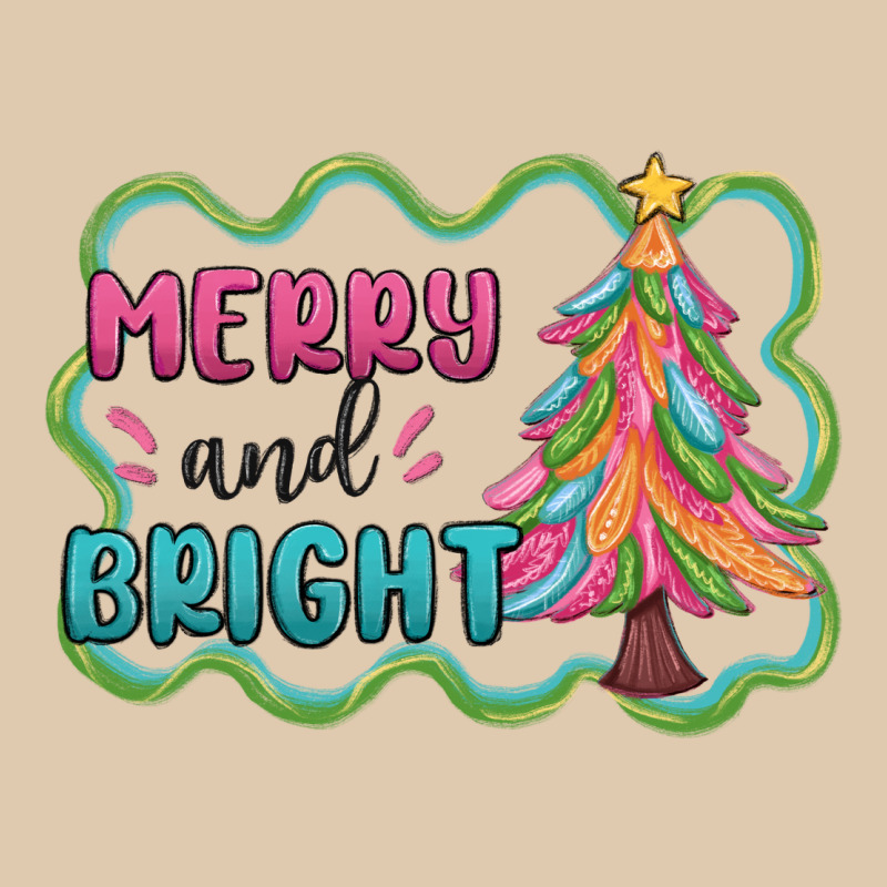 Merry And Bright Christmas Tree Heavyweight Sweatshirt by MaliasSmallBusiness | Teevron