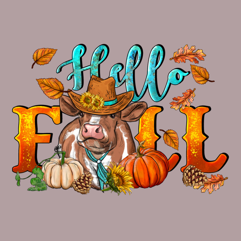 Hello Fall Heifer Cow Vintage Hoodie by RanaPortraitStore | Teevron