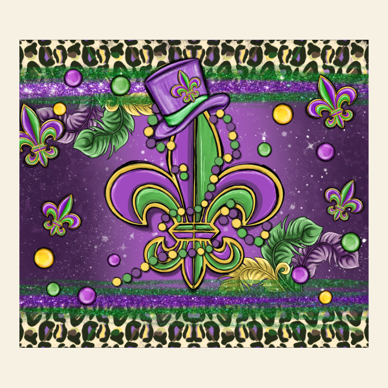 Mardi Gras Fleur De Lis Vintage Tee by MaliasSmallBusiness | Teevron