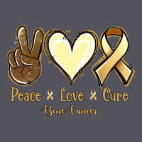 Peace Love Cure Bone Cancer Vintage Hoodie | Teevron
