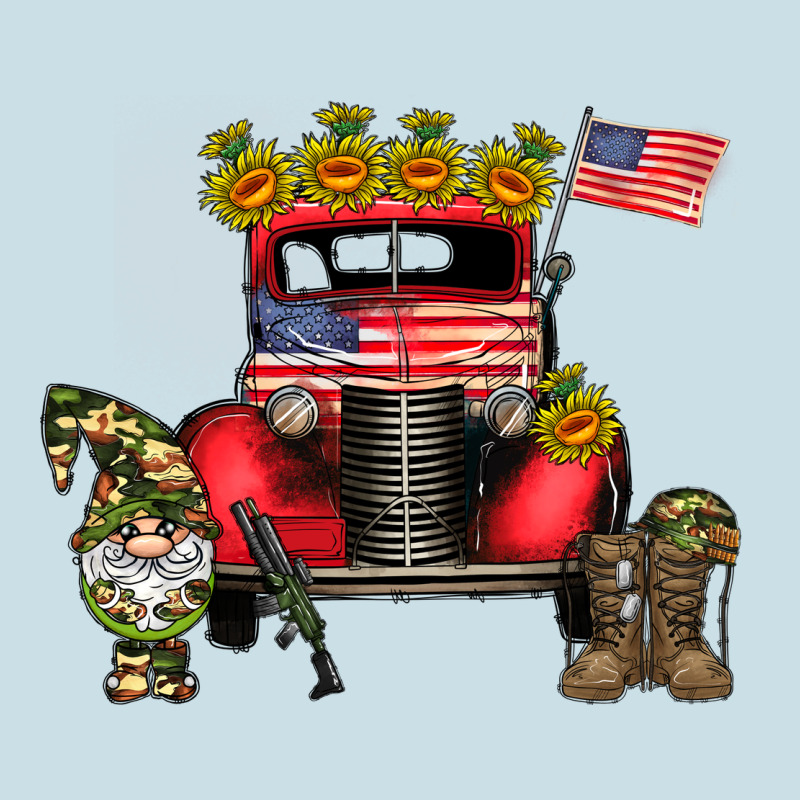 America Soldier Truck Ladies Tee by CowhideDigitalArt | Teevron