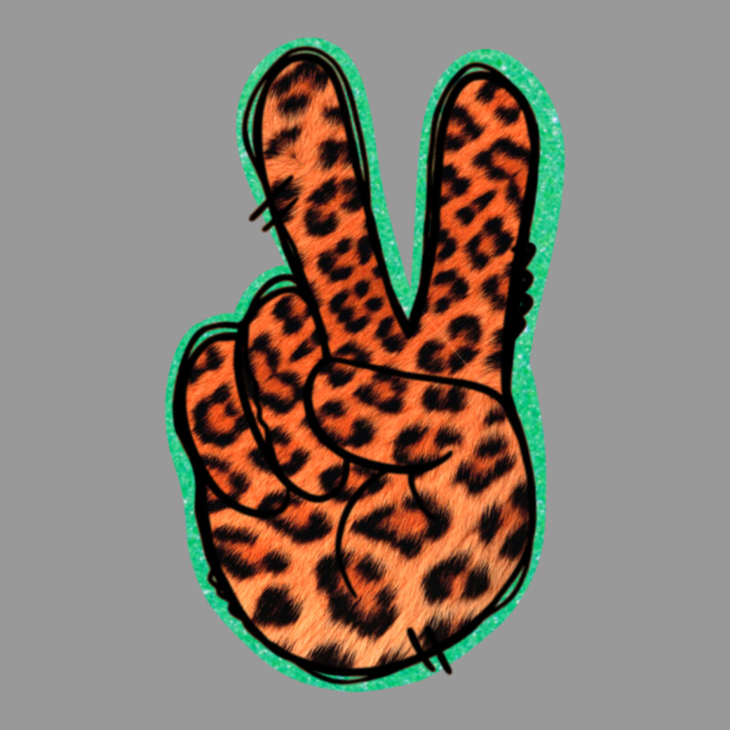 Orange Leopard Peace Sign Vintage Hoodie by Jasminsmagicworld | Teevron