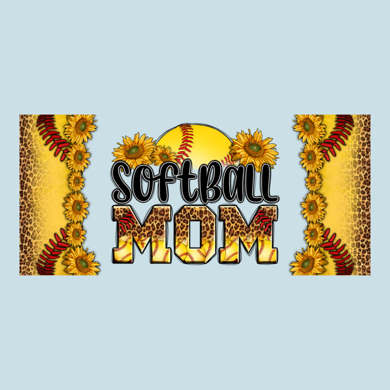 Leopard Softball Mom 16oz Libbey Glass Ladies Tee by HRA Design Shop | Teevron