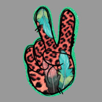 Feather Pink Leopard Peace Sign Vintage Hoodie | Teevron