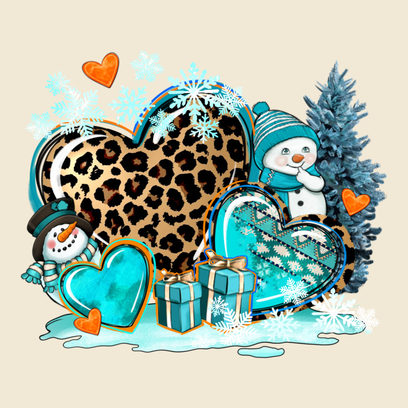 Winter Hearts With Snowmans Premium Tee by AdoDesignShop | Teevron