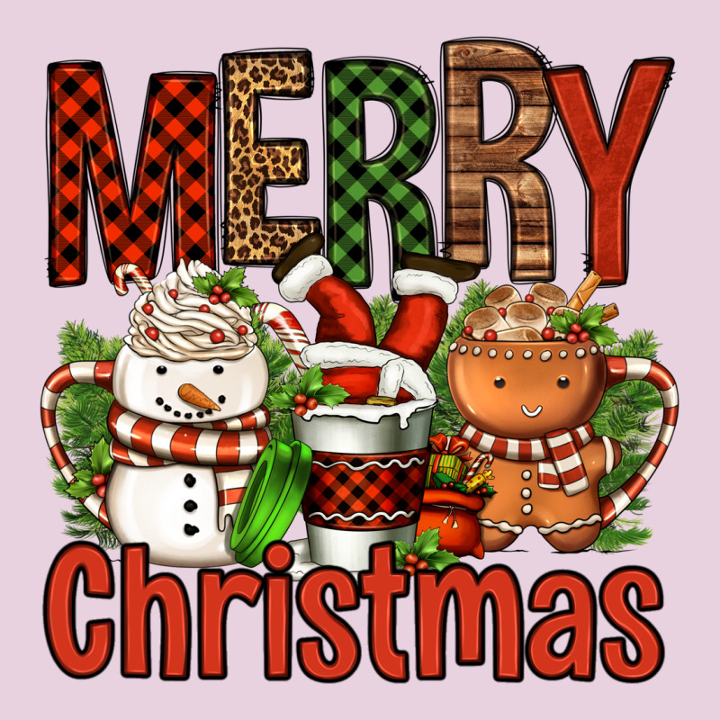 Merry Christmas Coffee Cups Ladies Tee by FaDigitalArtStudio | Teevron