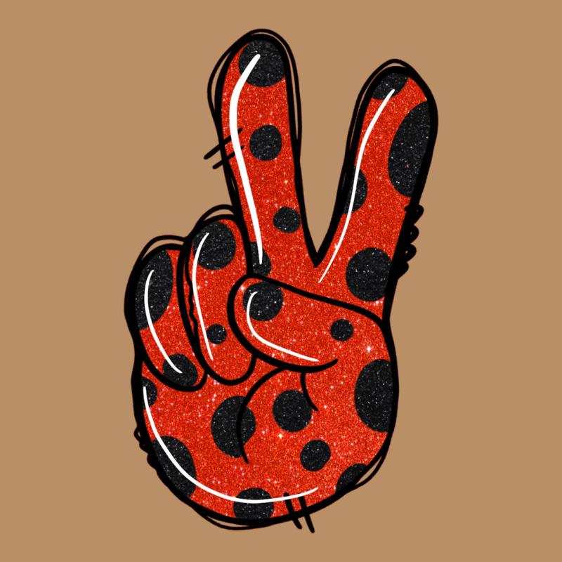 Ladybug Peace Sign Vintage Hoodie by Jasminsmagicworld | Teevron
