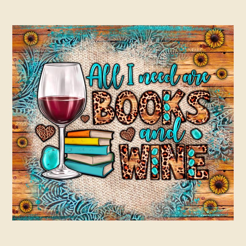 All I Need Are Books And Wine Premium Tee by JahusDesignShop | Teevron