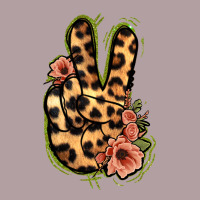 Leopard Floral Peace Sign Vintage Hoodie | Teevron