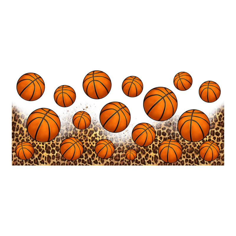 Leopard Basketball 16oz Libbey Glass Ladies Tee by HRA Design Shop | Teevron