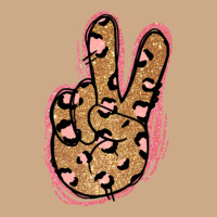 Gold Glitter Pink Leopard Peace Sign Vintage Hoodie | Teevron