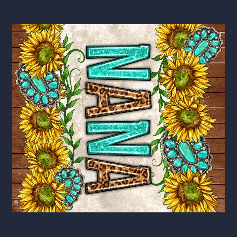 Nana Sunflowers And Turquoise Gemstones Premium Sweatshirt by TumblerDesignByShophia | Teevron