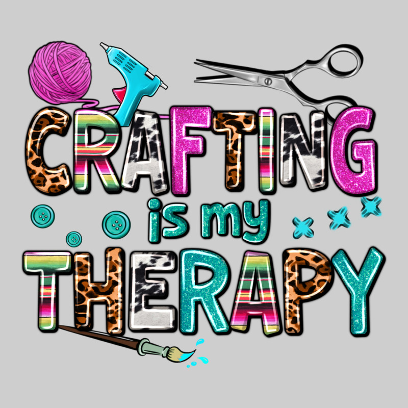 Crafting Is My Therapy Premium Tee by AdoDesignShop | Teevron