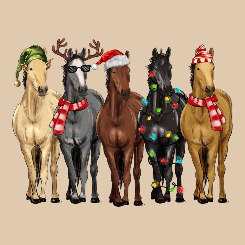 Horses With Christmas Heavyweight Sweatshirt by MaliasSmallBusiness | Teevron