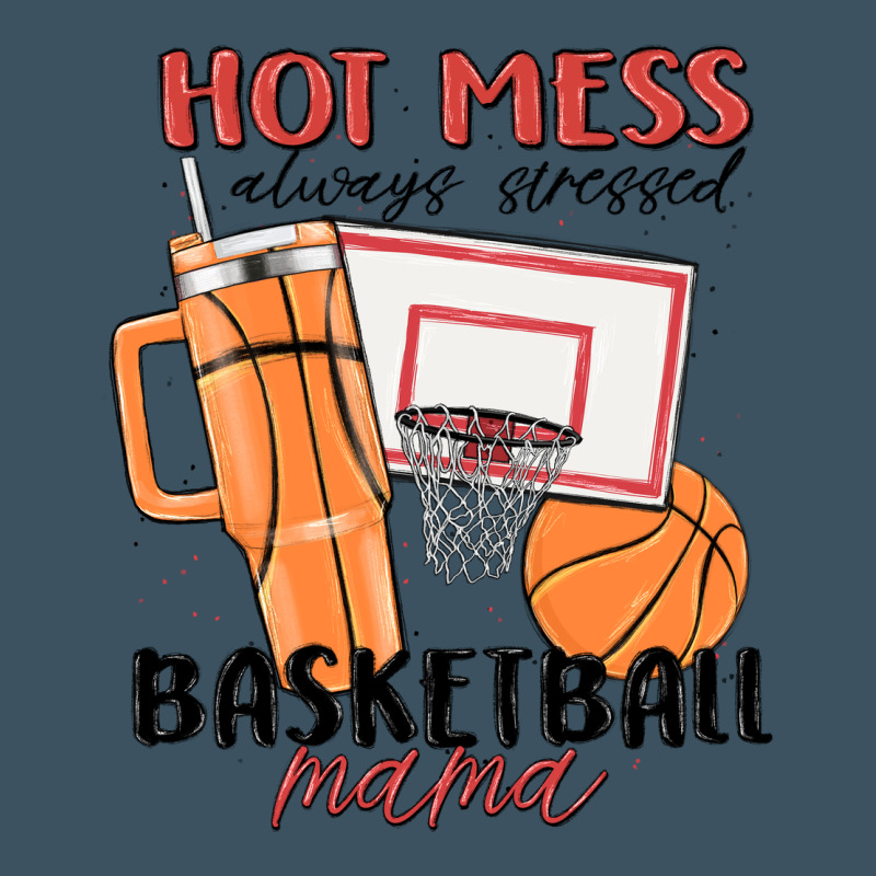 Hot Mess Always Stressed Basketball Mama Urban Heavy Tee by MaliasSmallBusiness | Teevron