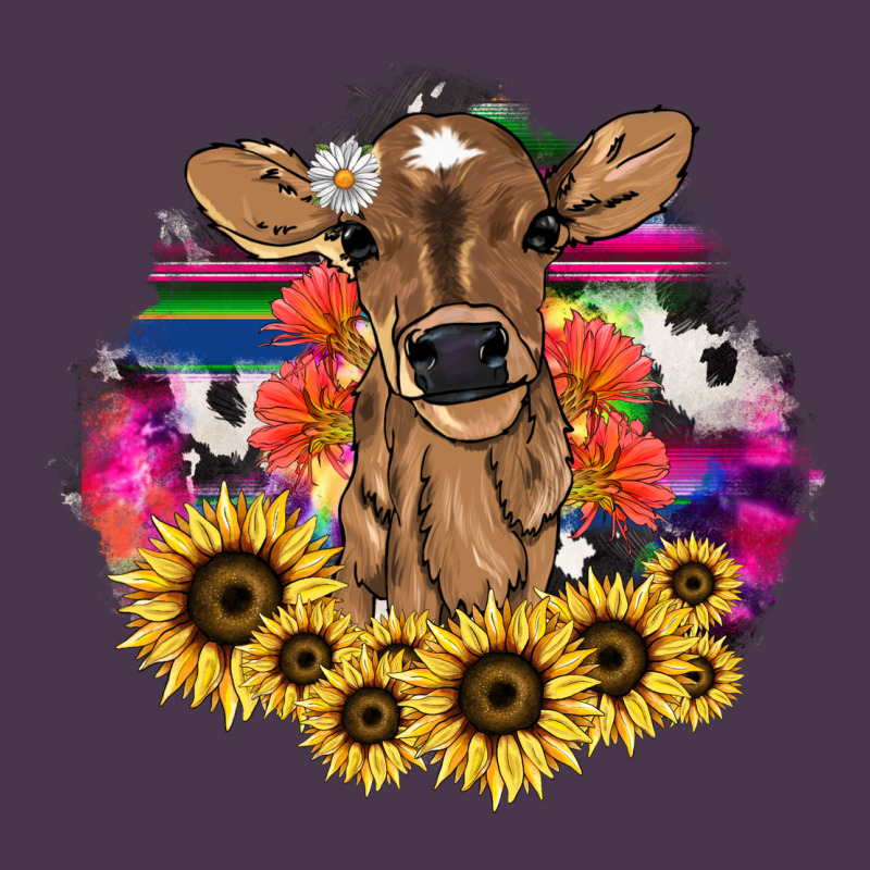 Baby Cow Flower Heavyweight Hoodie by HowdyJamesFarm | Teevron